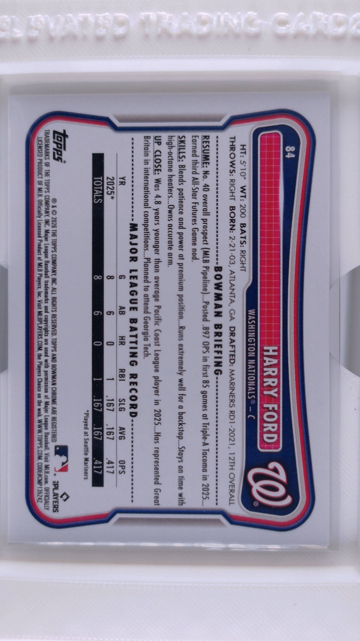2026 Bowman Baseball Harry Ford 