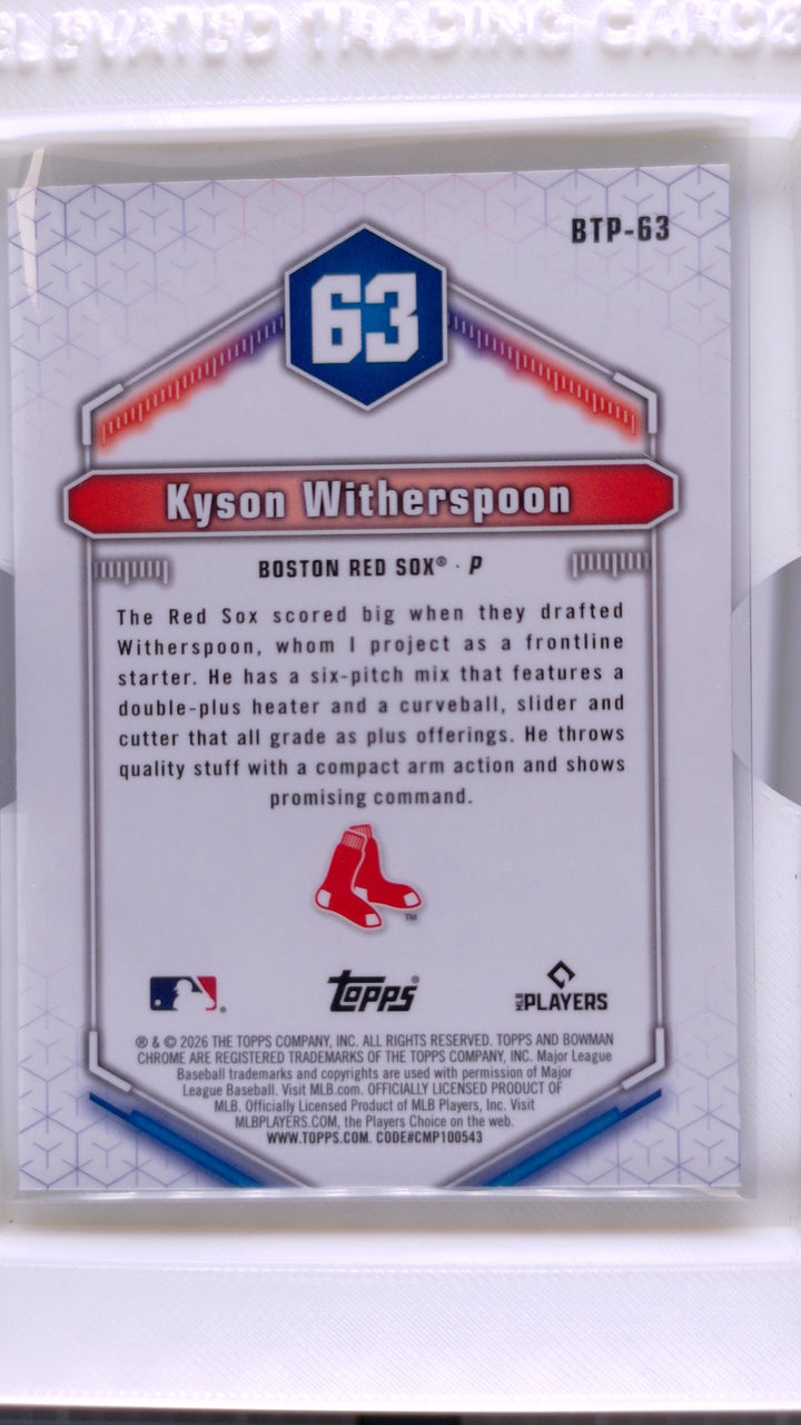2026 Bowman Baseball Kyson Witherspoon 