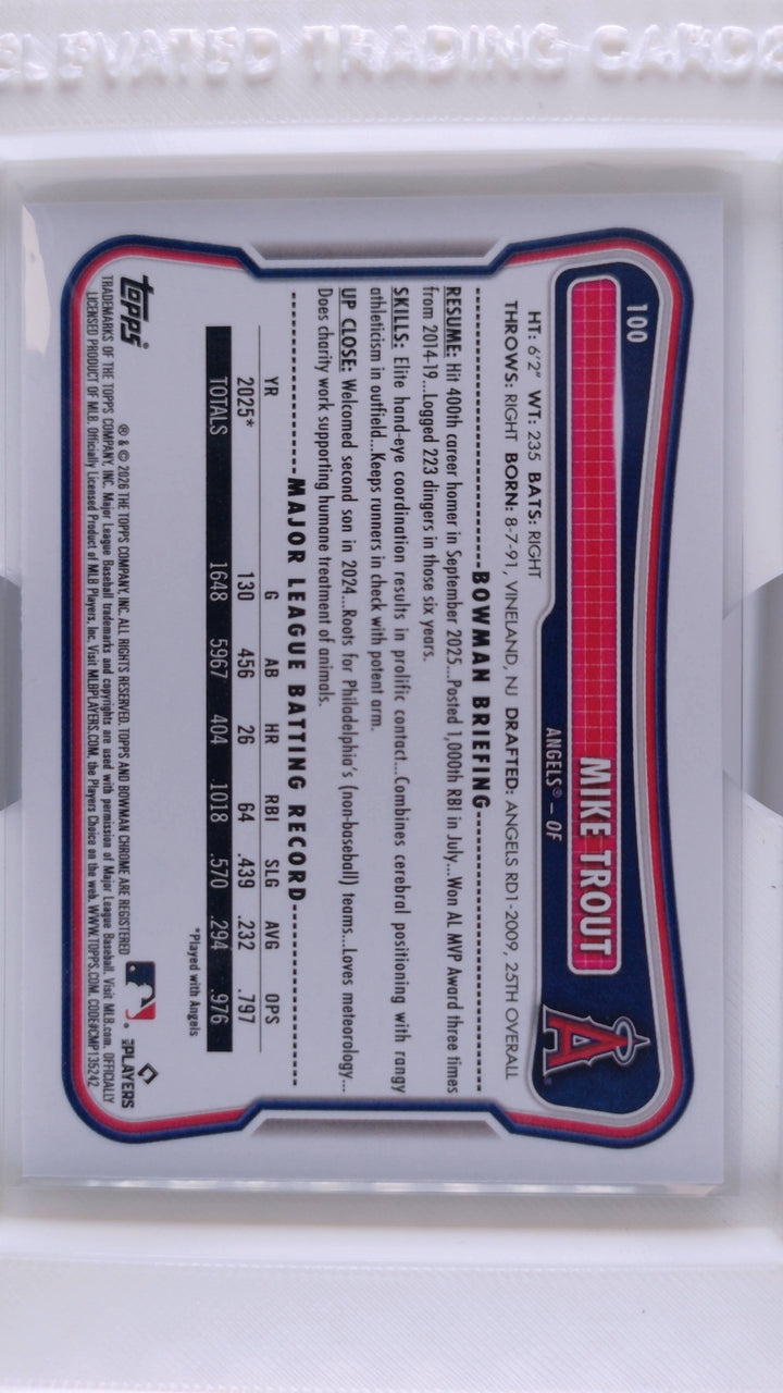 2026 Bowman Baseball Mike Trout 