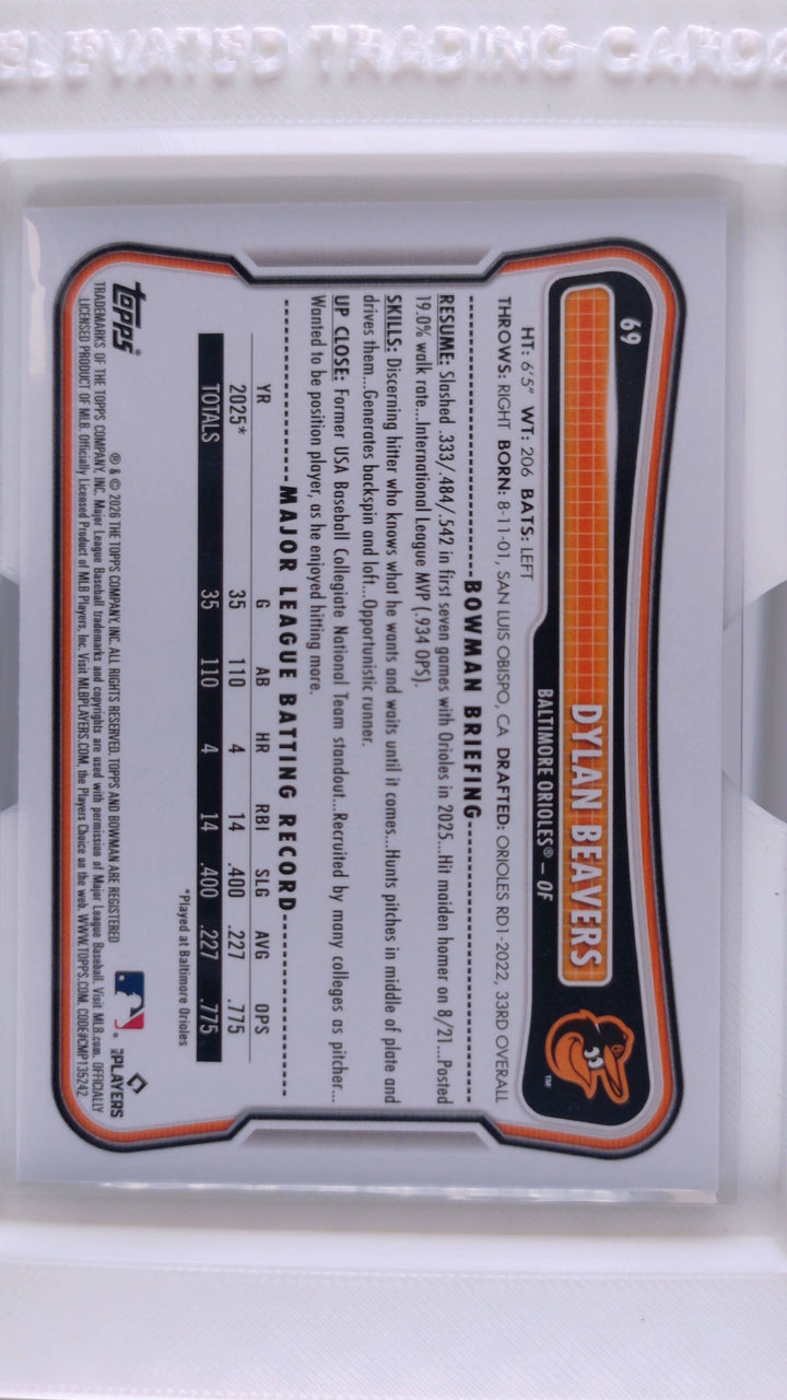 2026 Bowman Baseball Dylan Beavers 
