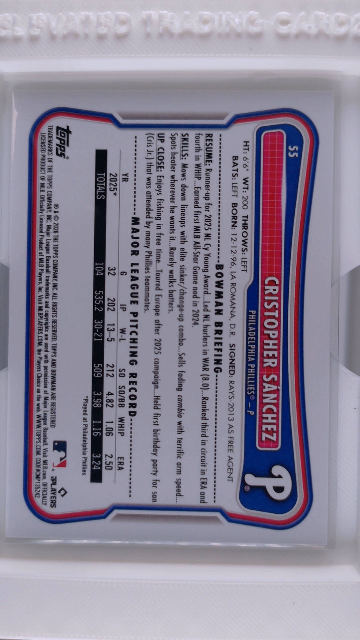 2026 Bowman Baseball Cristopher Sánchez 