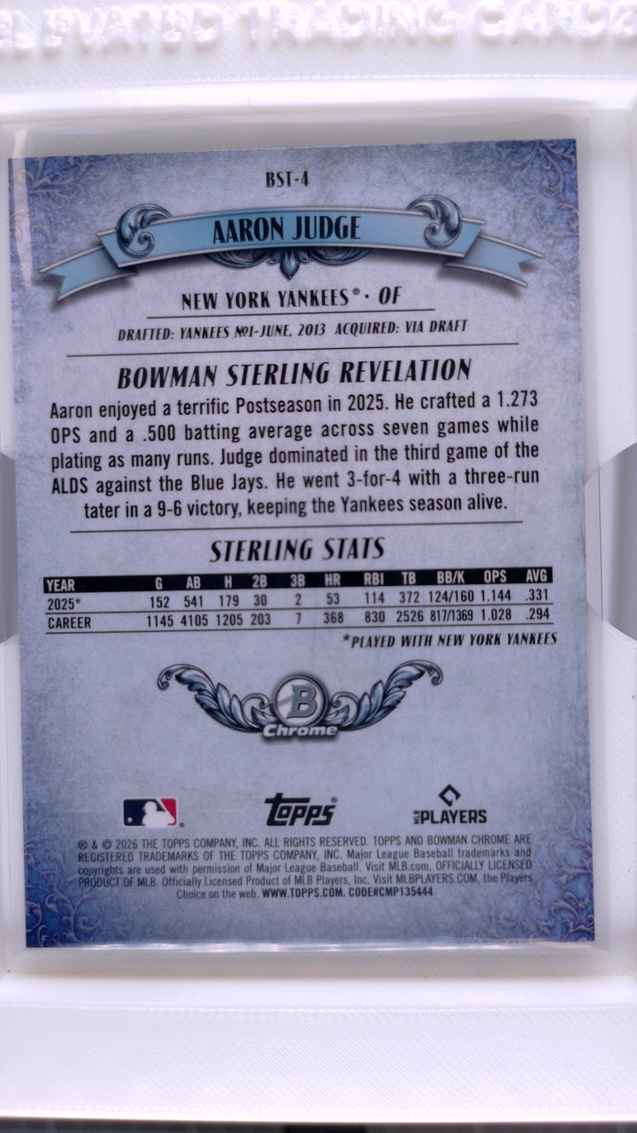 2026 Bowman Baseball Aaron Judge 