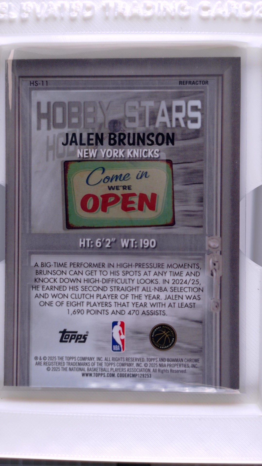 2025 Bowman Basketball Jalen Brunson 