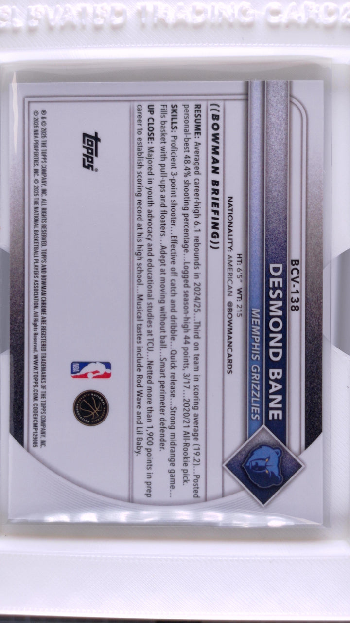 2025 Bowman Basketball Desmond Bane 