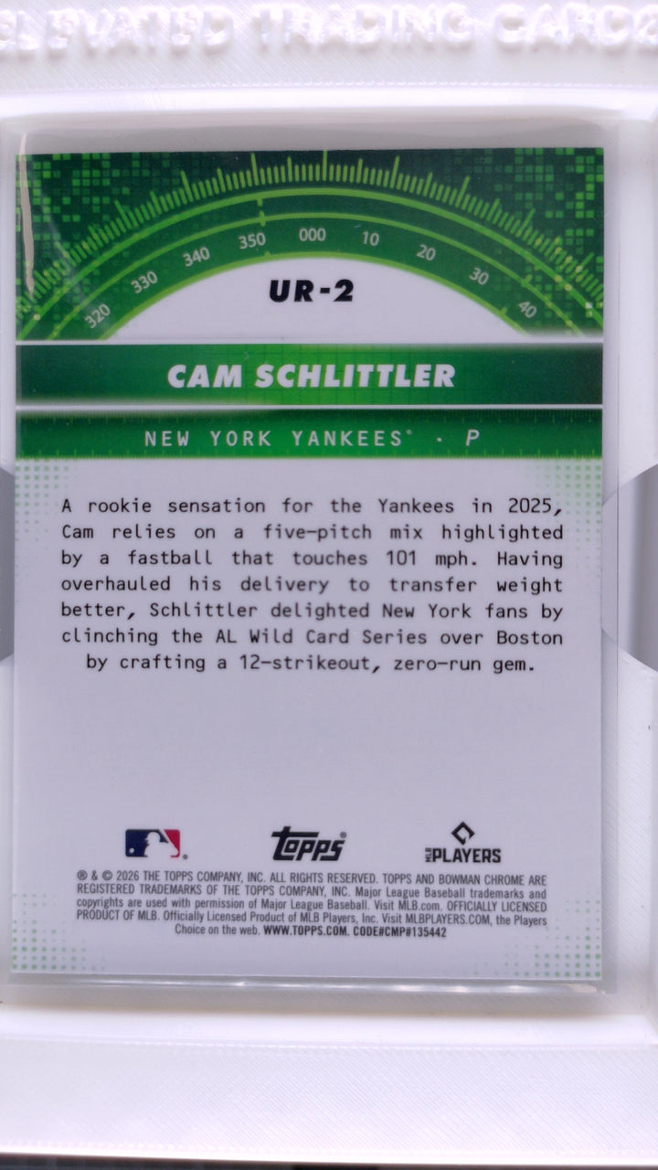 2026 Bowman Baseball Cam Schlittler 