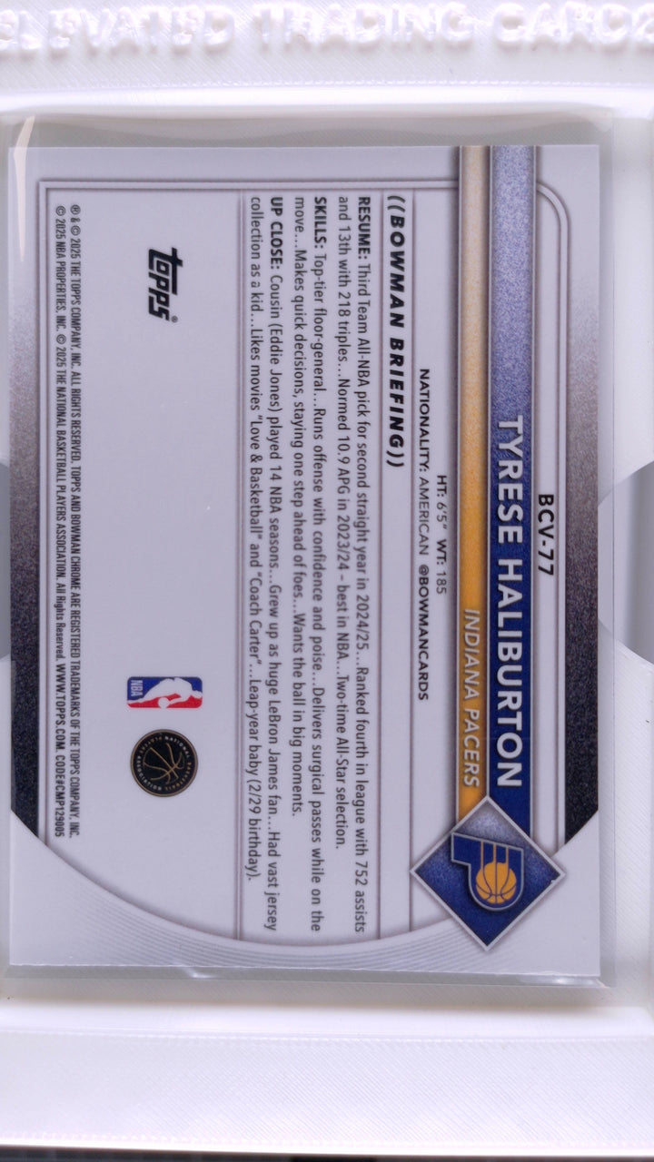 2025 Bowman Basketball Tyrese Haliburton 