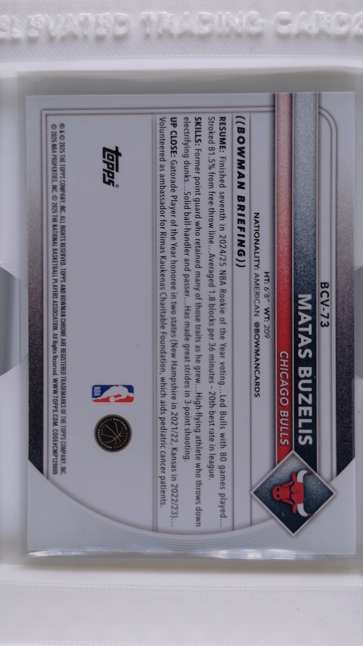 2025 Bowman Basketball Matas Buzelis 