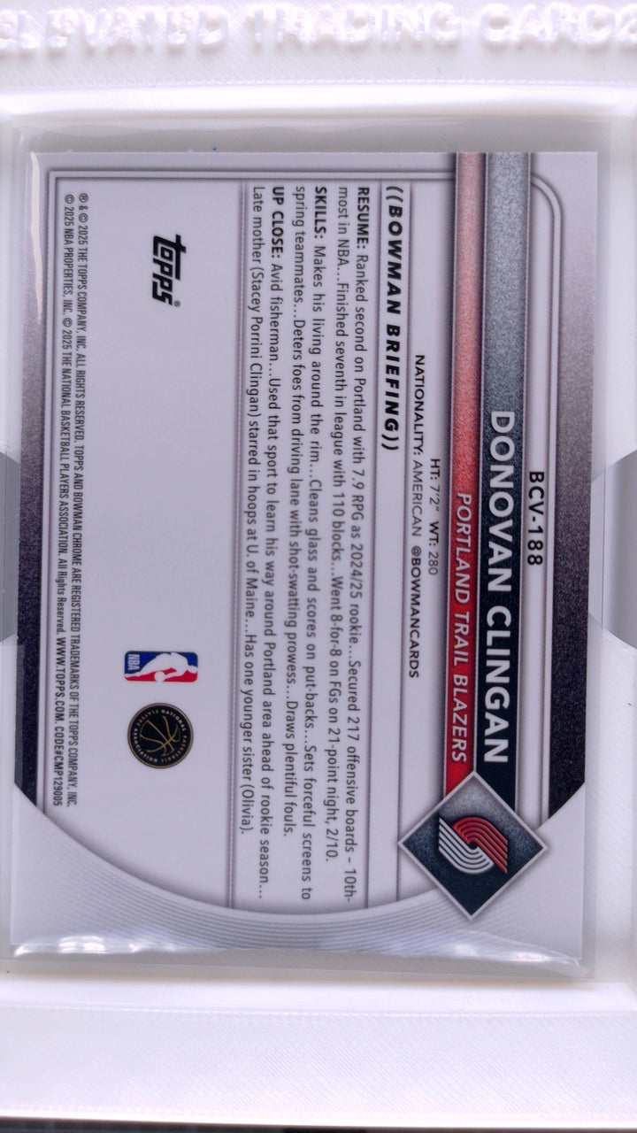 2025 Bowman Basketball Donovan Clingan 