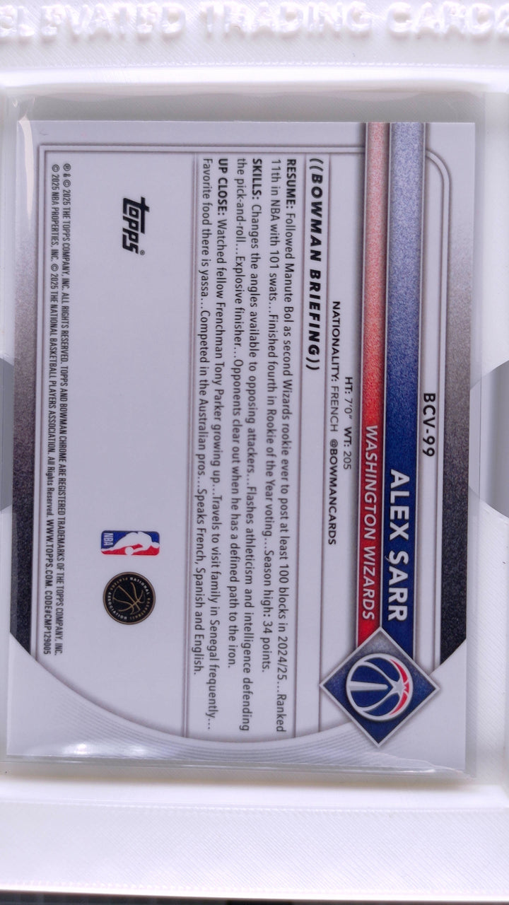 2025 Bowman Basketball Alex Sarr 