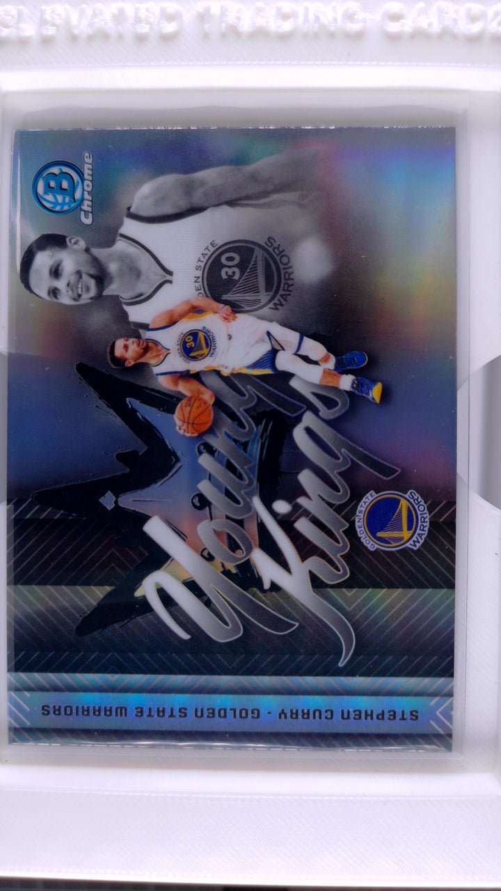 2025 Bowman Basketball Stephen Curry #YK-4 Young Kings Refractor — Front