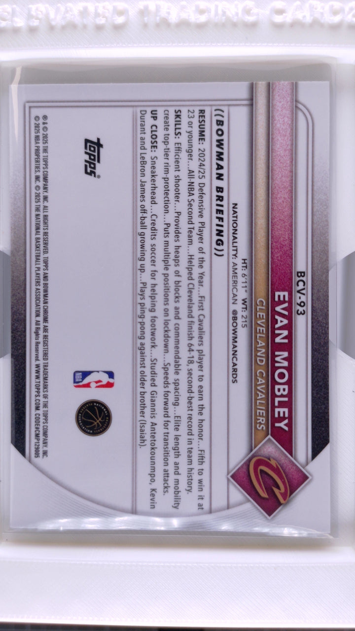 2025 Bowman Basketball Evan Mobley 
