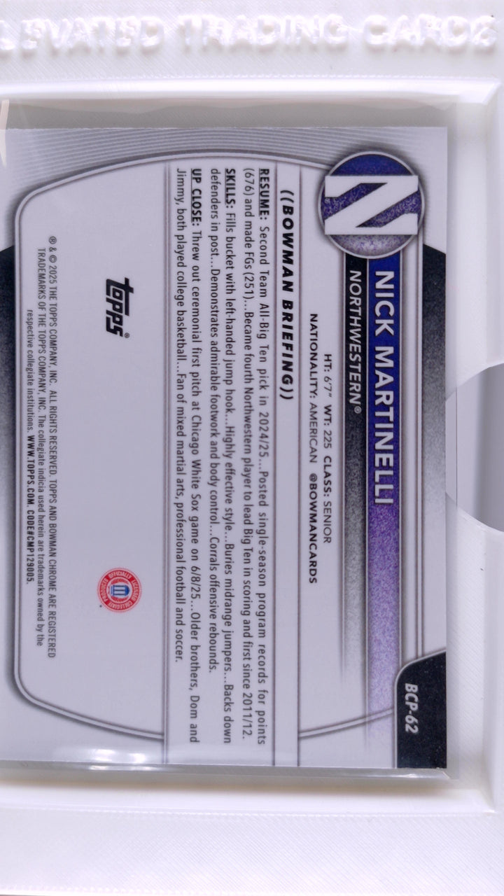 2025 Bowman Basketball Nick Martinelli 