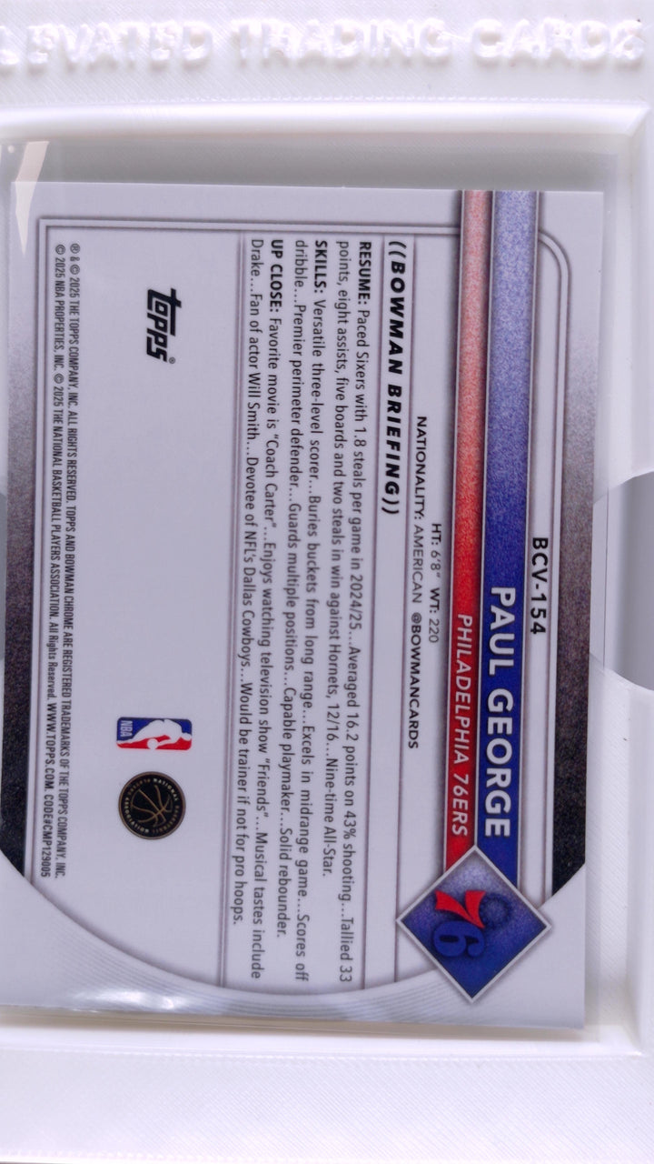 2025 Bowman Basketball Paul George 