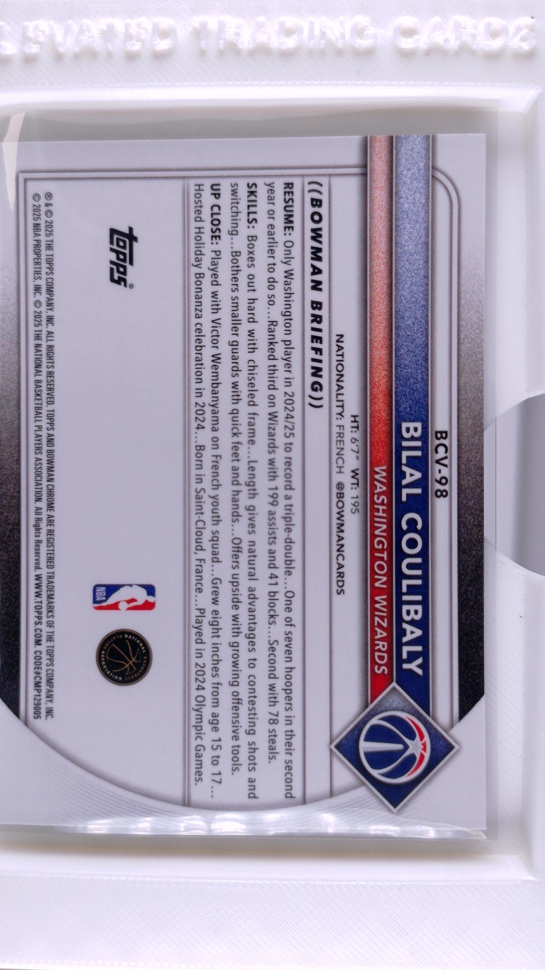 2025 Bowman Basketball Bilal Coulibaly 