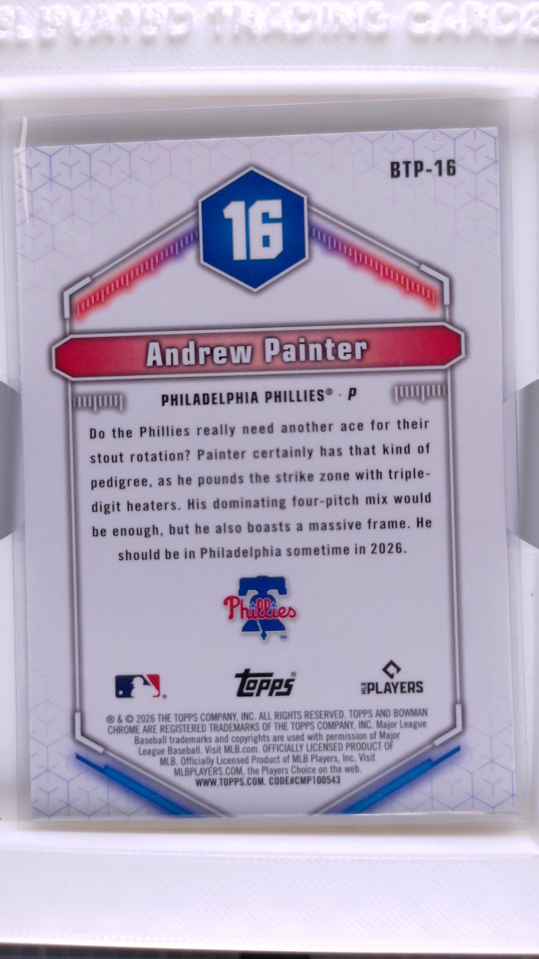 2026 Bowman Baseball Andrew Painter 