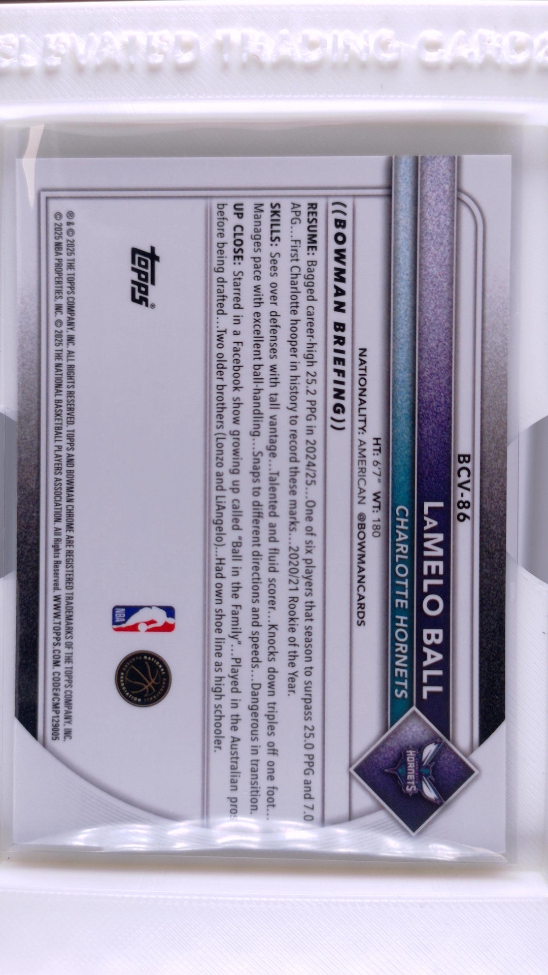 2025 Bowman Basketball LaMelo Ball 
