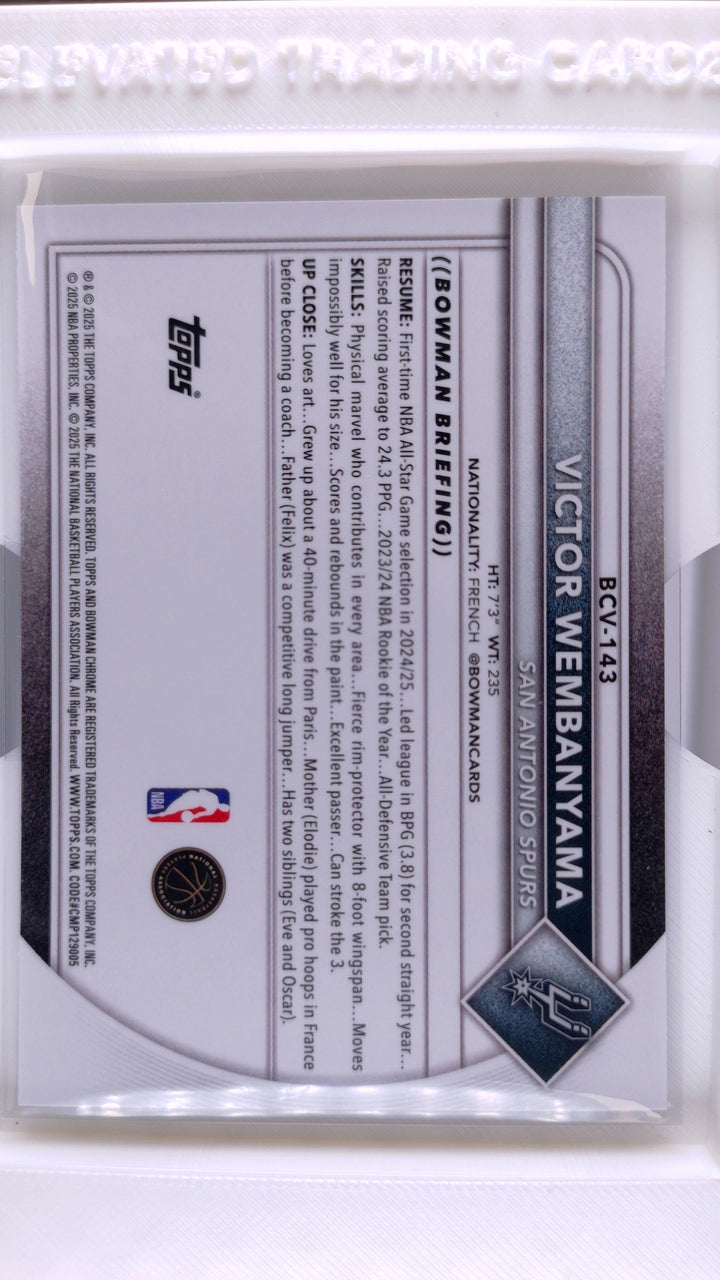 2025 Bowman Basketball Victor Wembanyama 