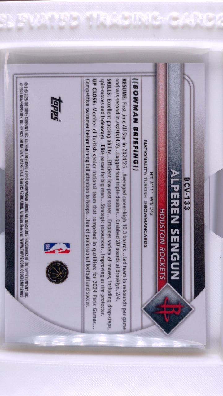 2025 Bowman Basketball Alperen Sengun 
