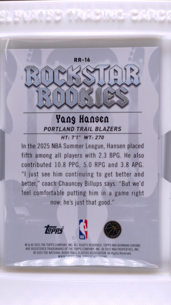 2025 Bowman Basketball Yang Hansen 