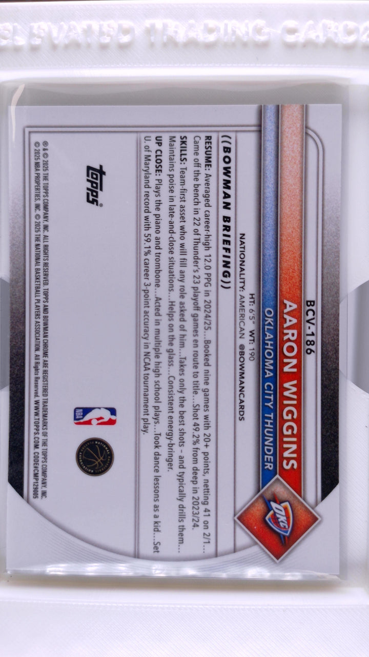 2025 Bowman Basketball Aaron Wiggins 