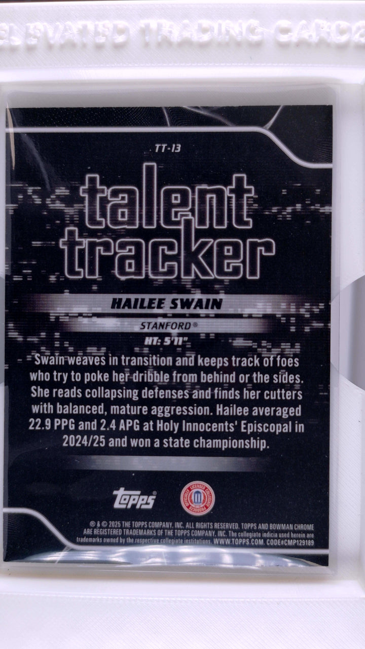 2025 Bowman Basketball Hailee Swain 