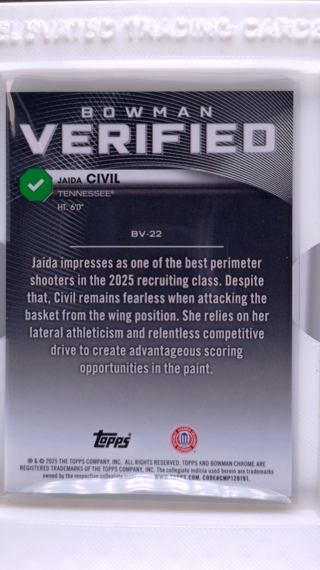 2025 Bowman Basketball Jaida Civil 