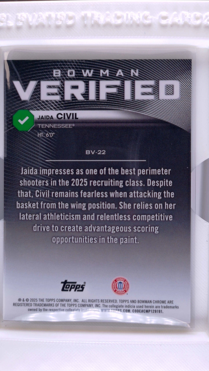 2025 Bowman Basketball Jaida Civil 
