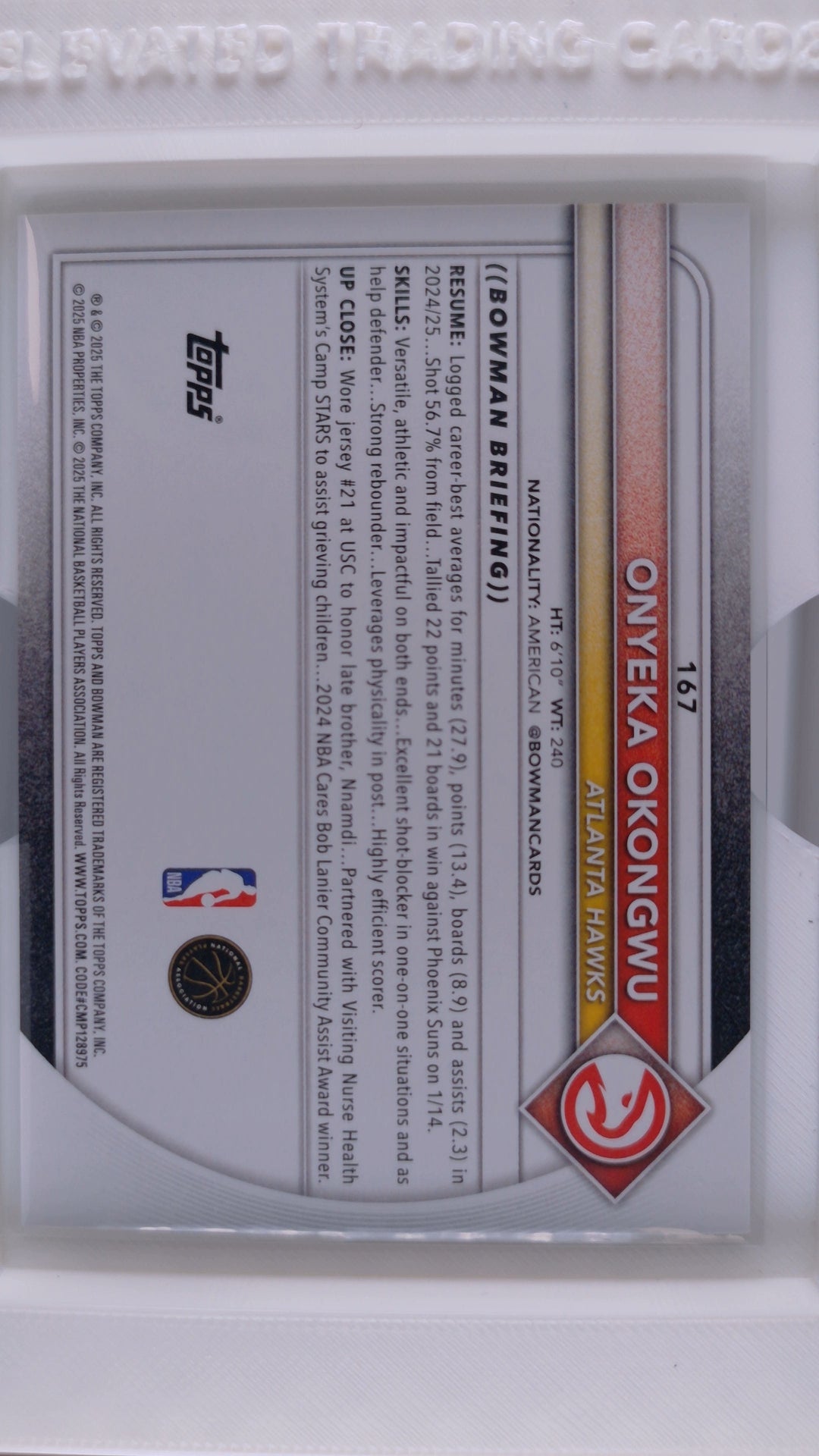 2025 Bowman Basketball Onyeka Okongwu 