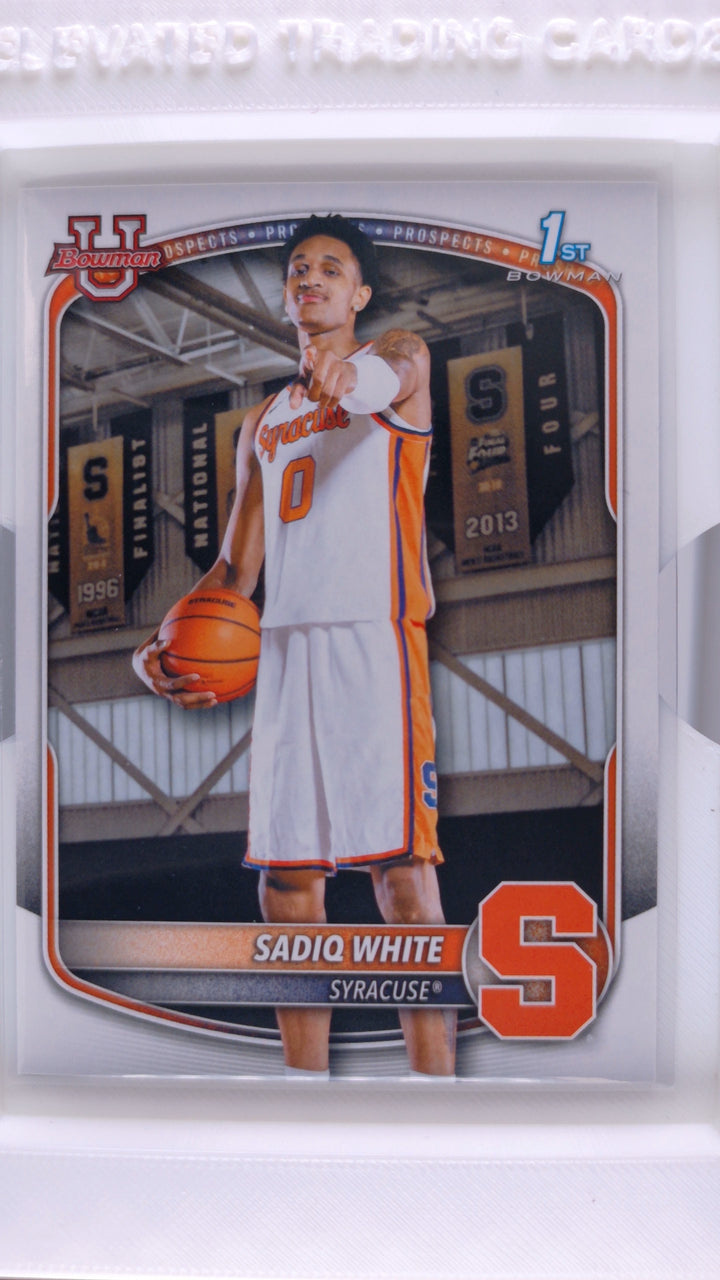 2025 Bowman Basketball Sadiq White 