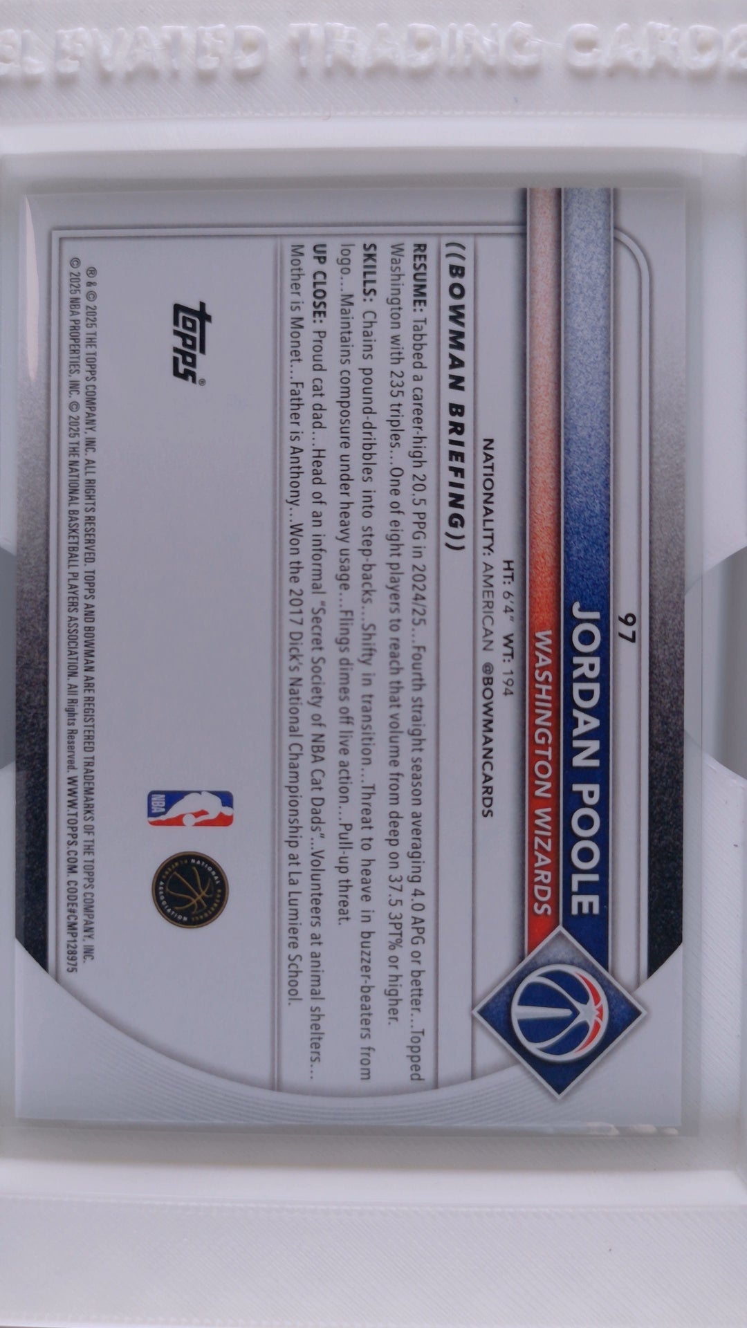 2025 Bowman Basketball Jordan Poole 