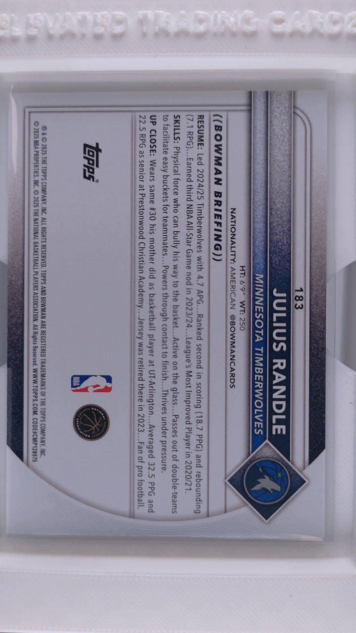 2025 Bowman Basketball Julius Randle 