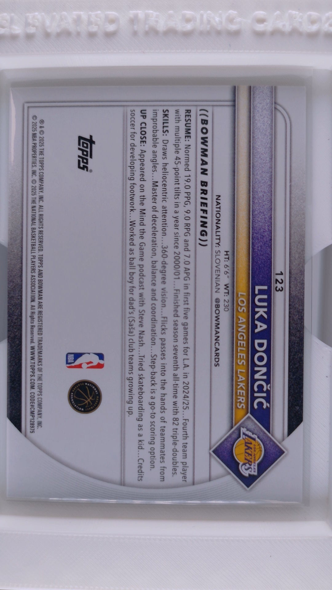 2025 Bowman Basketball Luka Dončić 