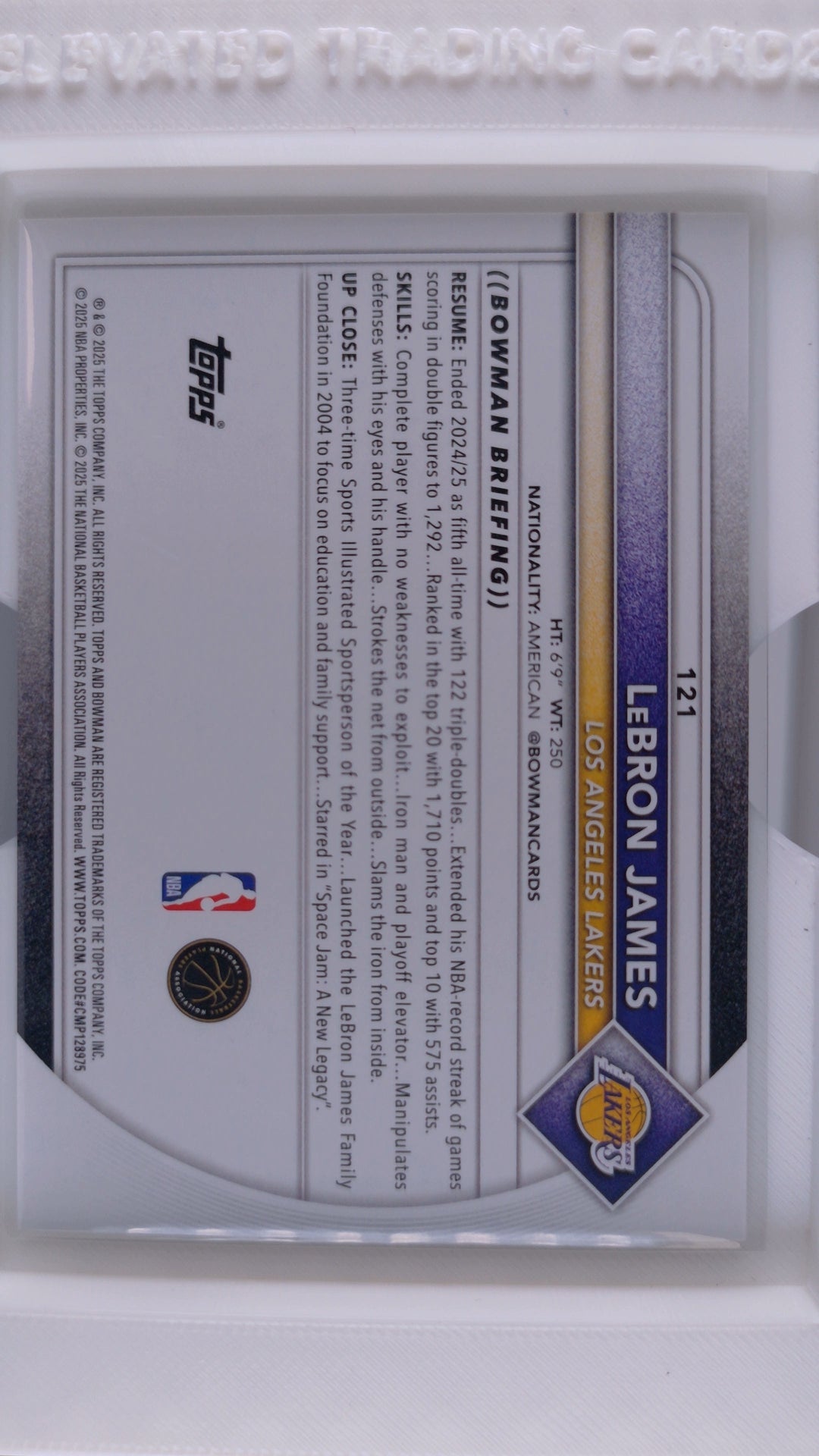 2025 Bowman Basketball LeBron James 