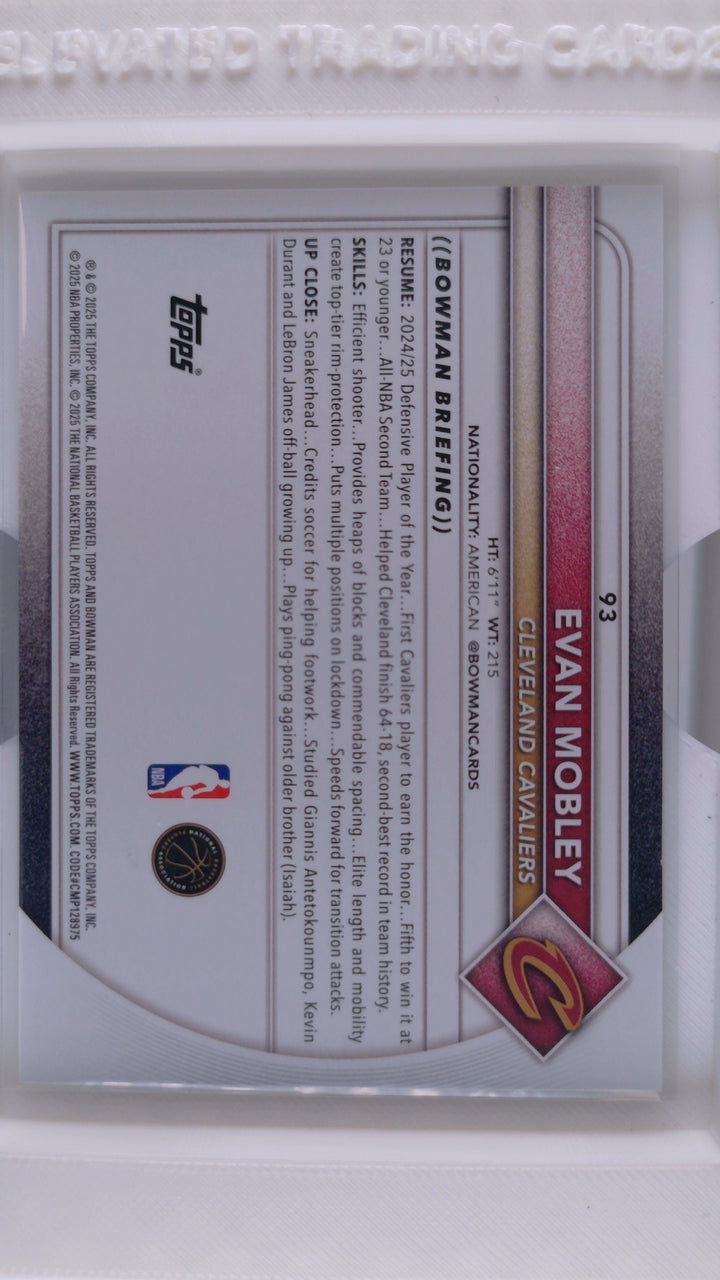 2025 Bowman Basketball Evan Mobley 