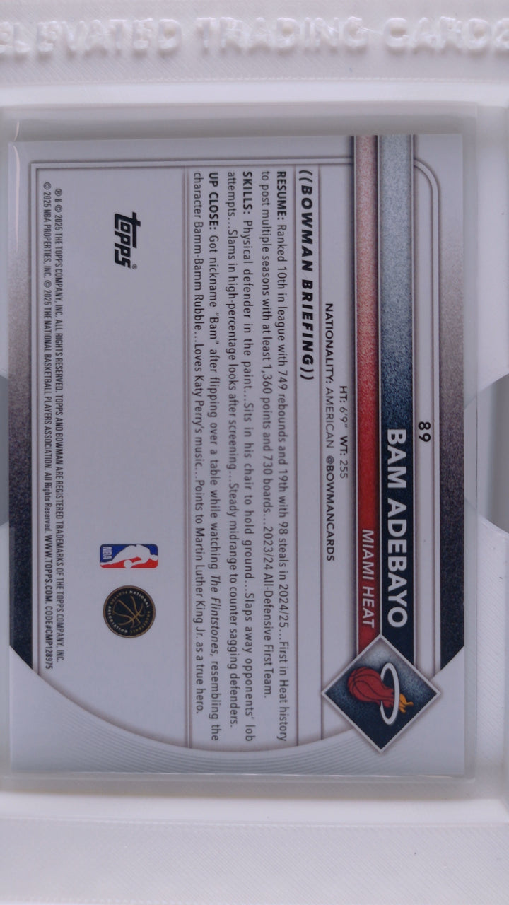 2025 Bowman Basketball Bam Adebayo 