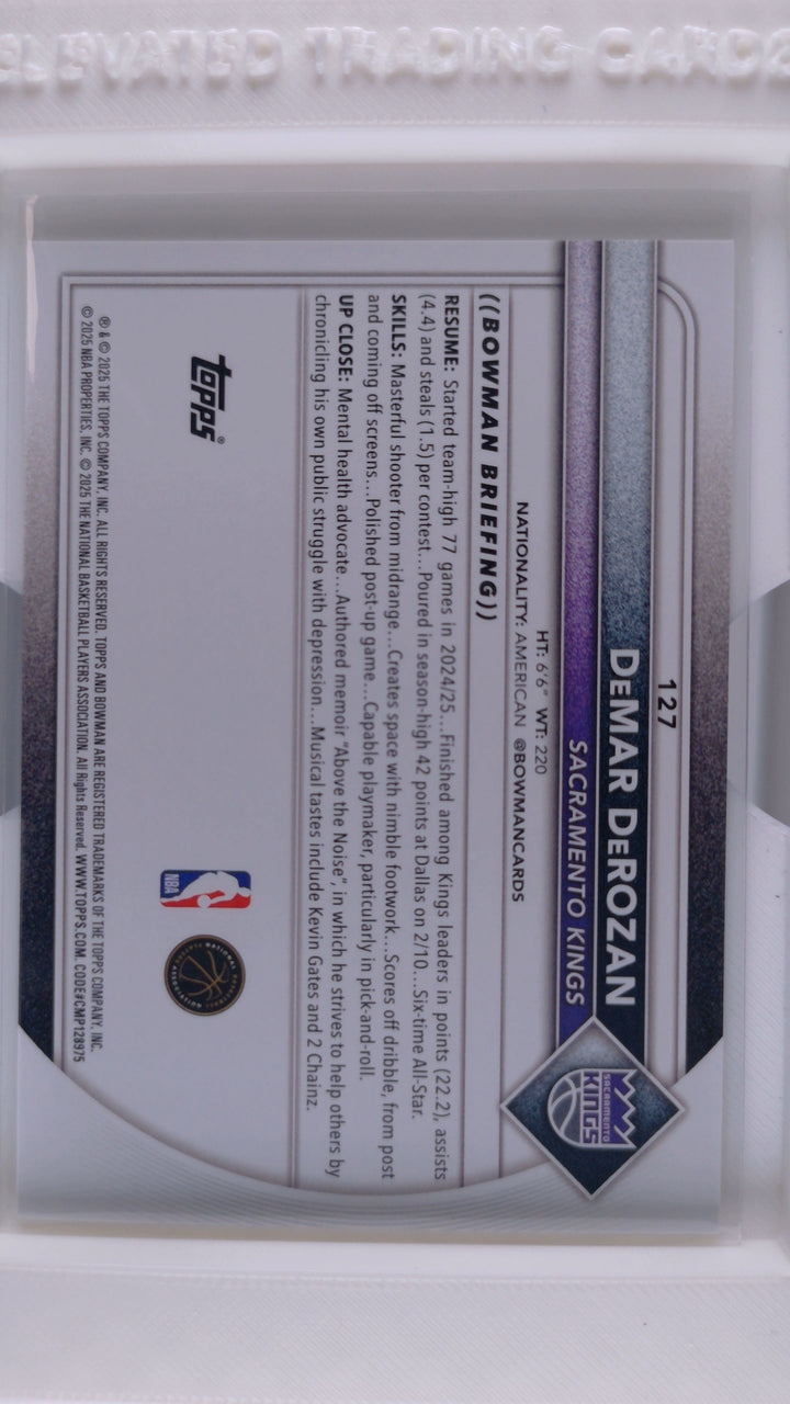 2025 Bowman Basketball DeMar DeRozan 