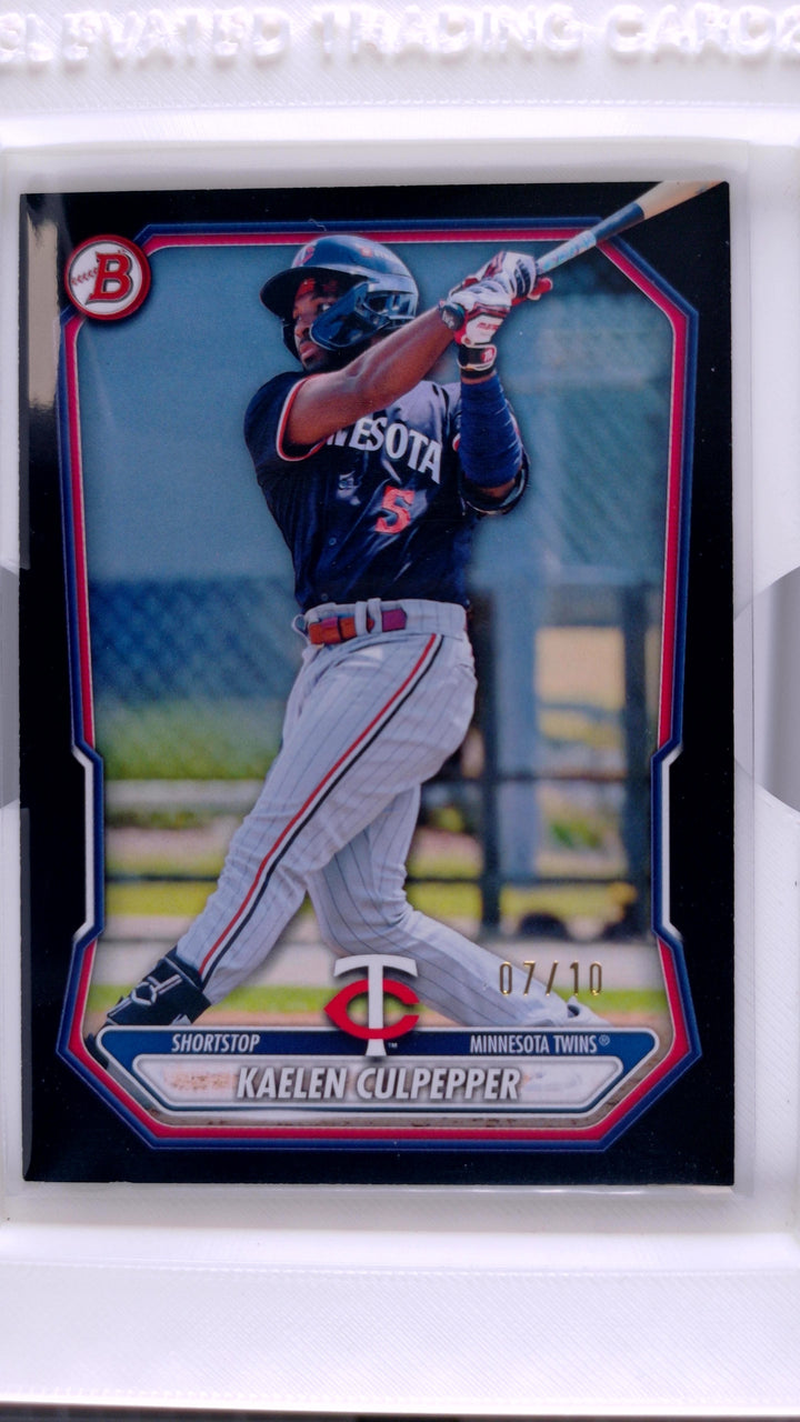 2026 Bowman Baseball Kaelen Culpepper #BP-143 Paper Prospects Black #7/10 — Front