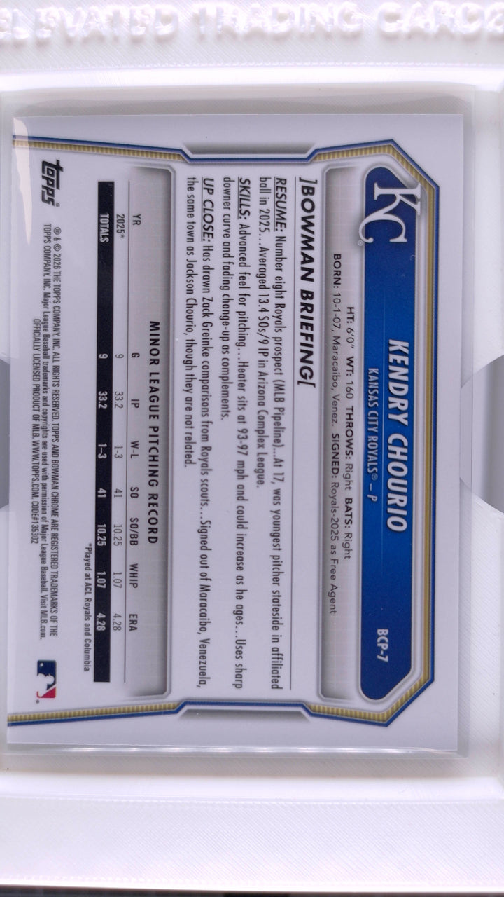 2026 Bowman Baseball Kendry Chourio 
