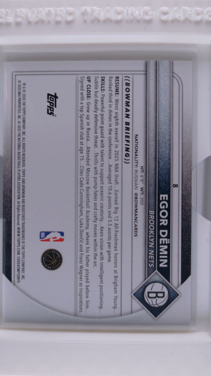 2025 Bowman Basketball Egor Dëmin 
