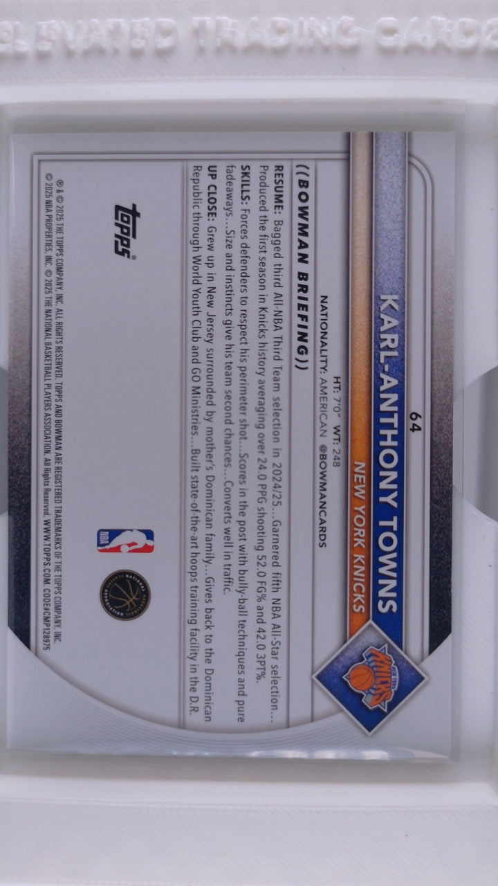 2025 Bowman Basketball Karl-Anthony Towns 