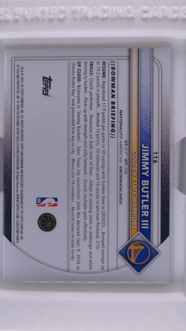 2025 Bowman Basketball Jimmy Butler III 