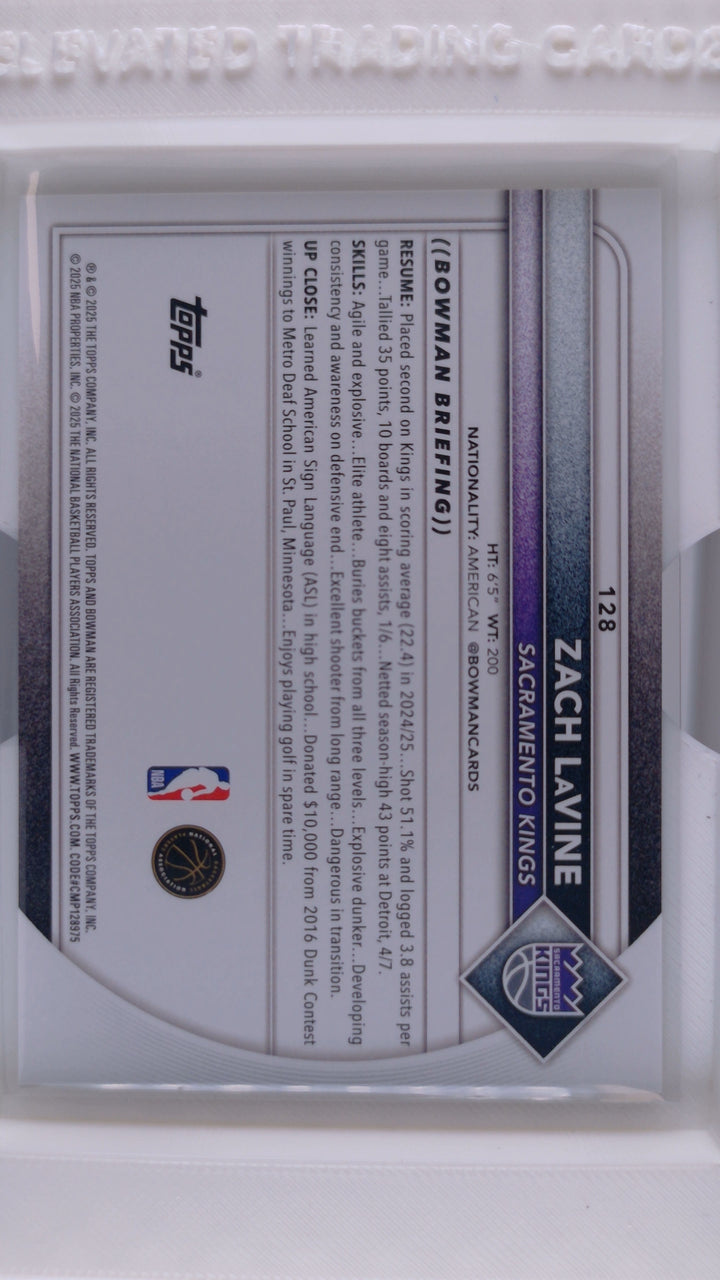 2025 Bowman Basketball Zach Lavine 
