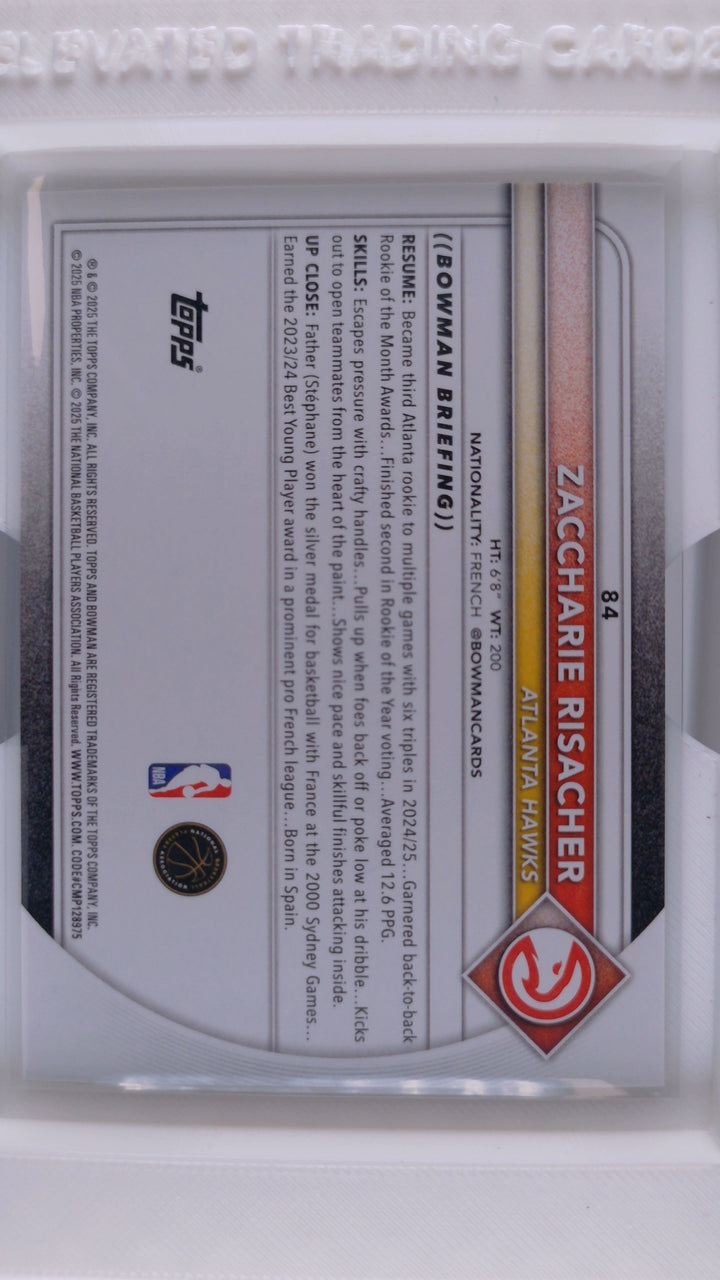2025 Bowman Basketball Zaccharie Risacher 