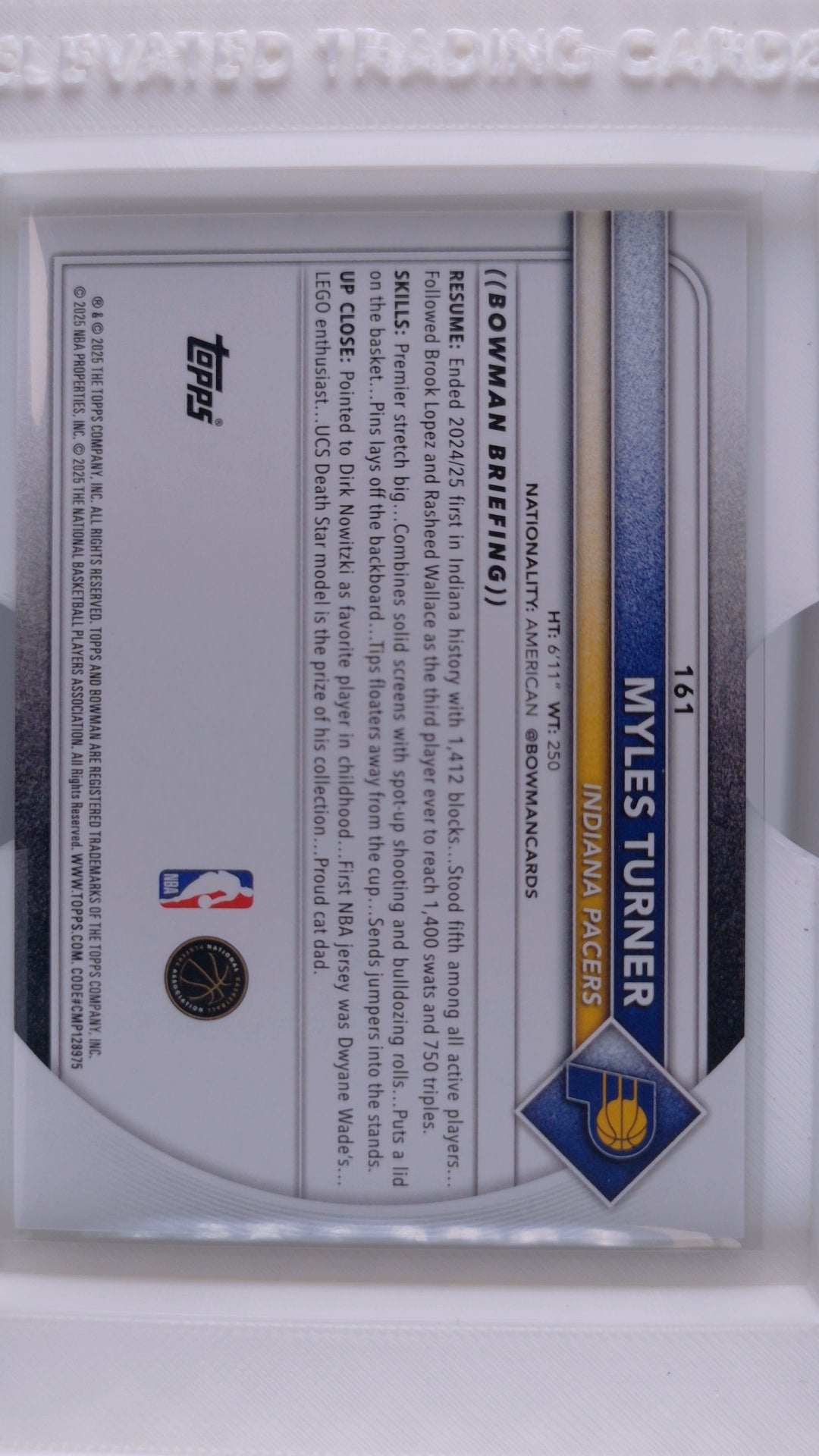 2025 Bowman Basketball Myles Turner 