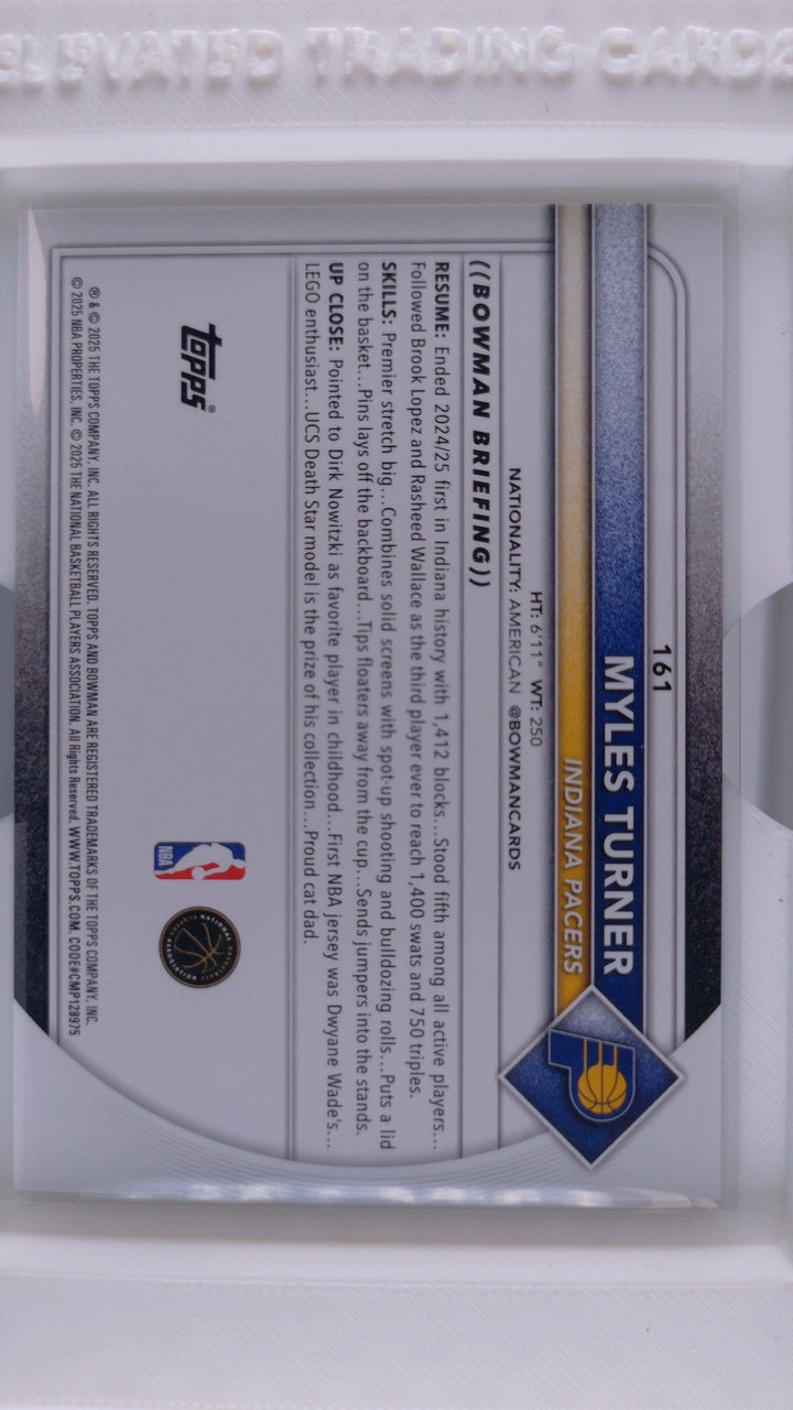 2025 Bowman Basketball Myles Turner 