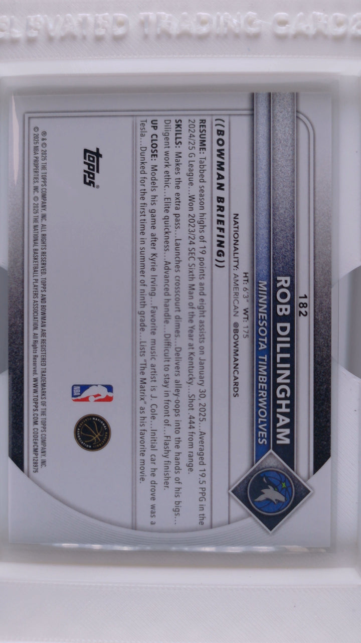 2025 Bowman Basketball Rob Dillingham 