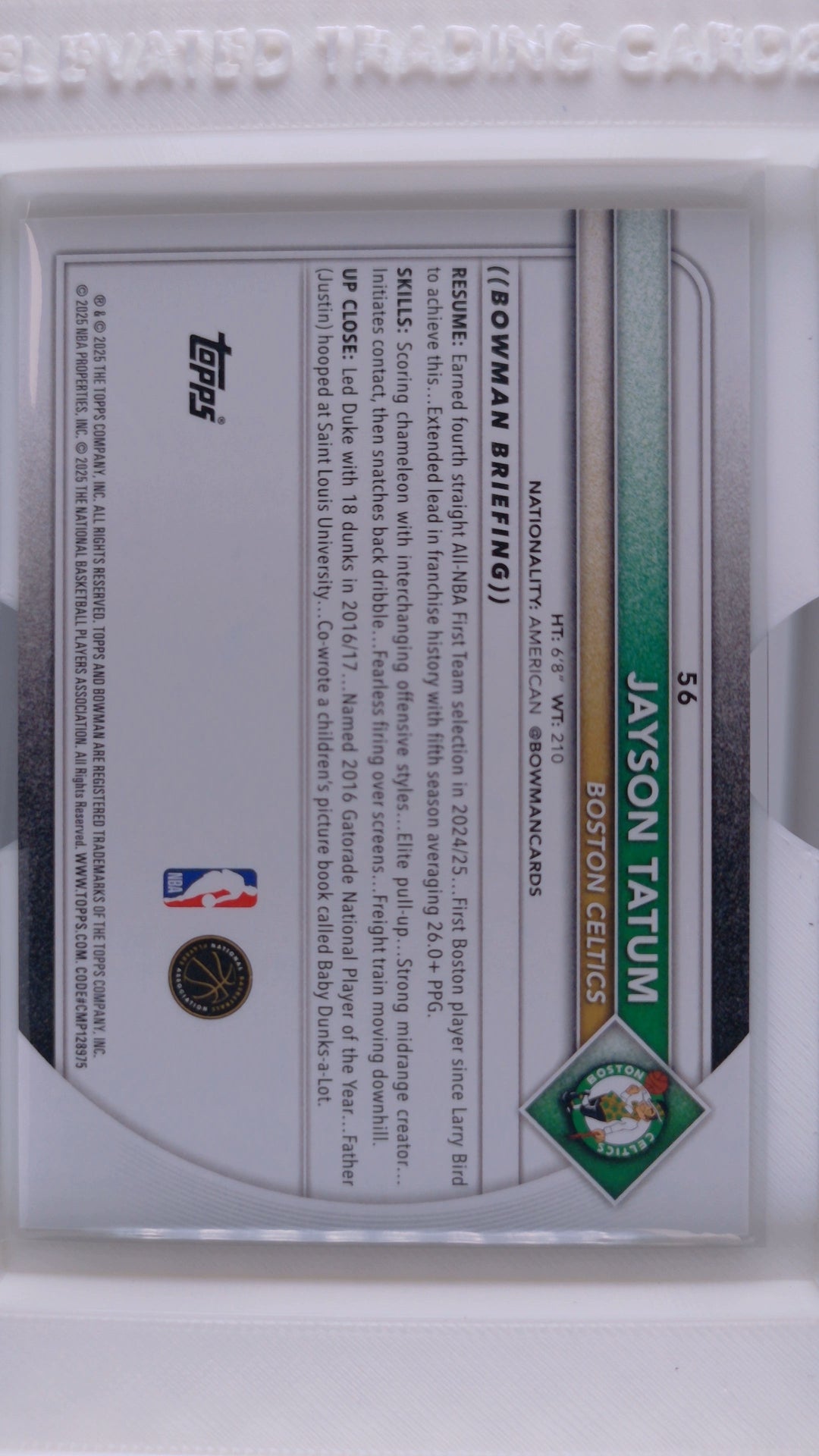 2025 Bowman Basketball Jayson Tatum 