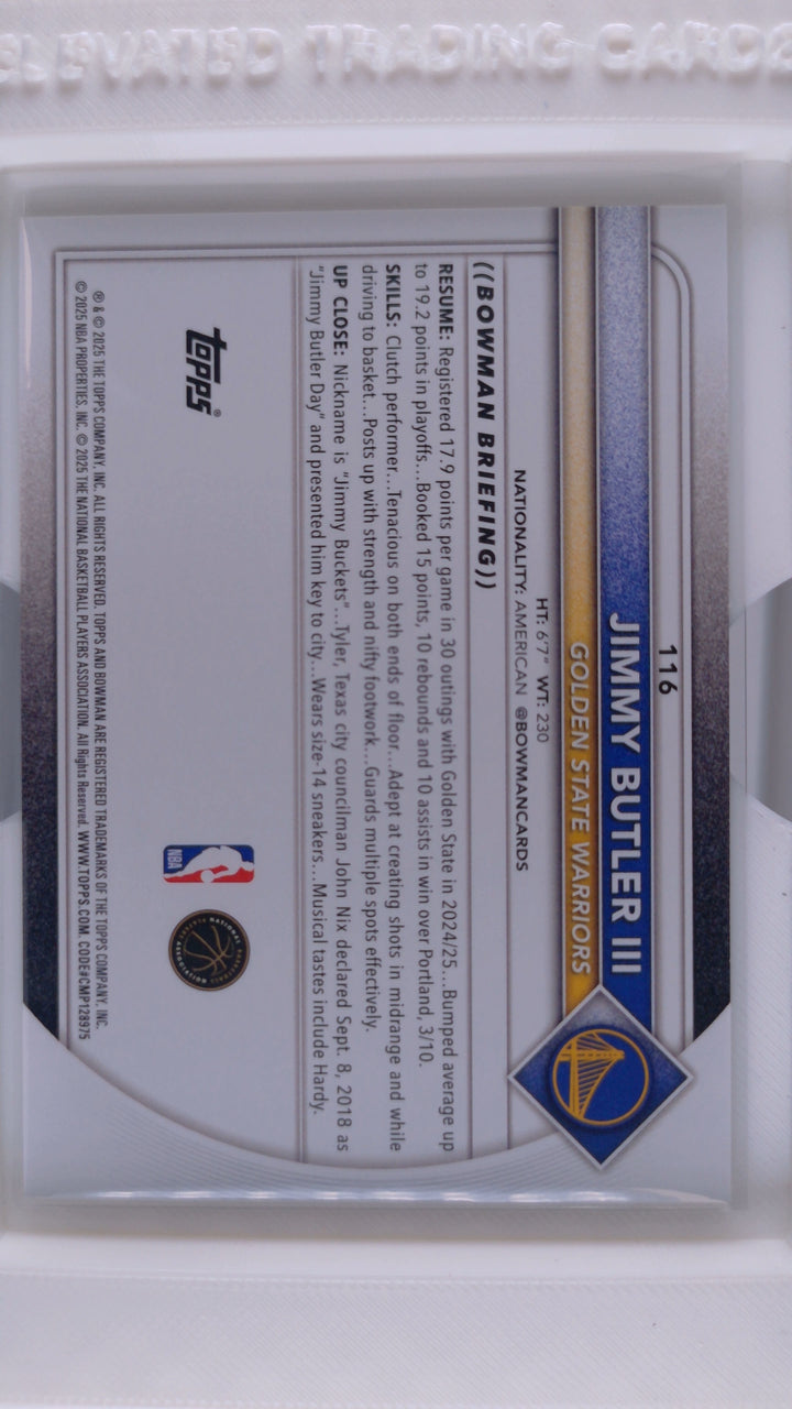 2025 Bowman Basketball Jimmy Butler III 