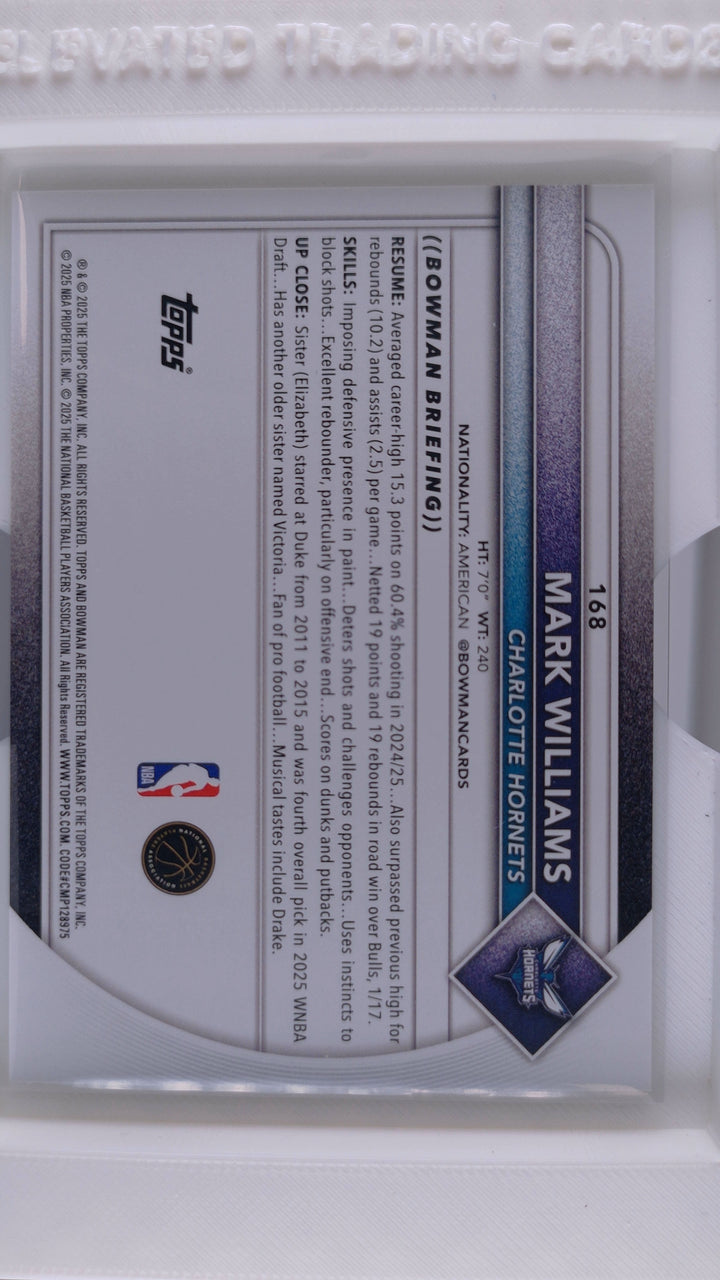 2025 Bowman Basketball Mark Williams 