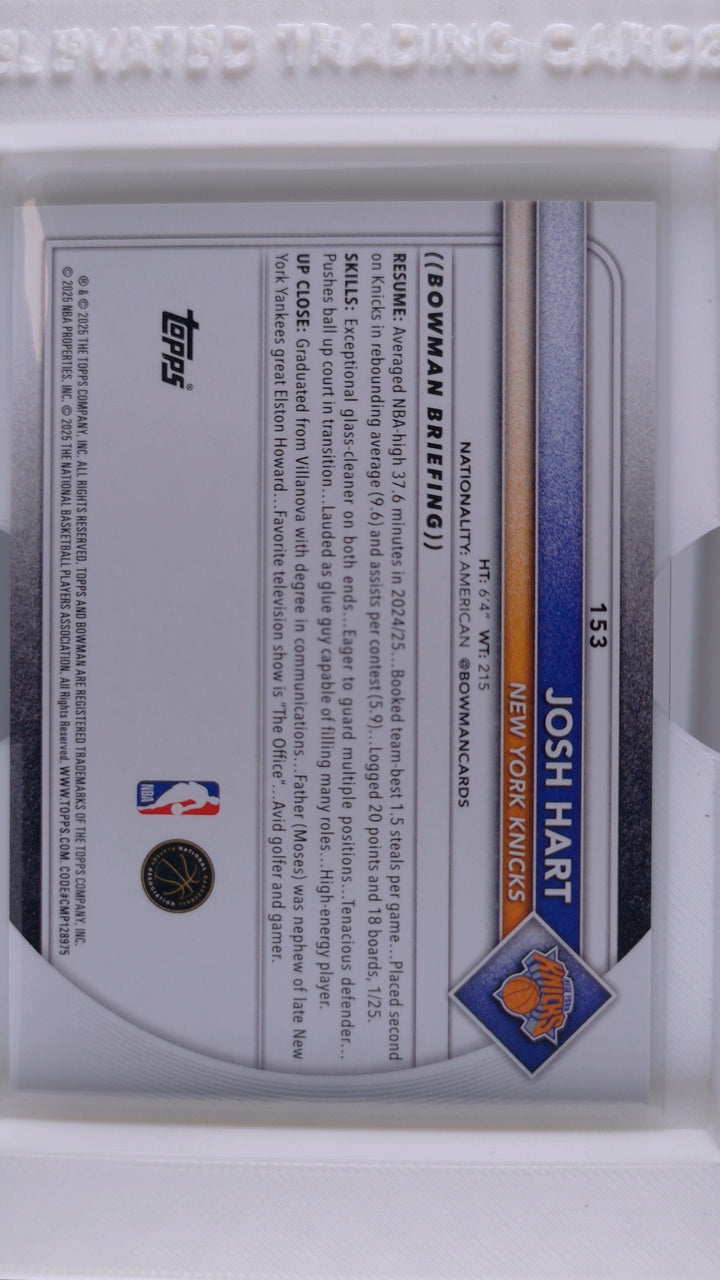 2025 Bowman Basketball Josh Hart 